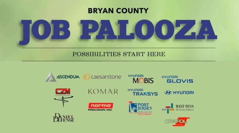 Bryan County Job Palooza to be Held August 22, 2023 at the Georgia Tech Savannah Campus