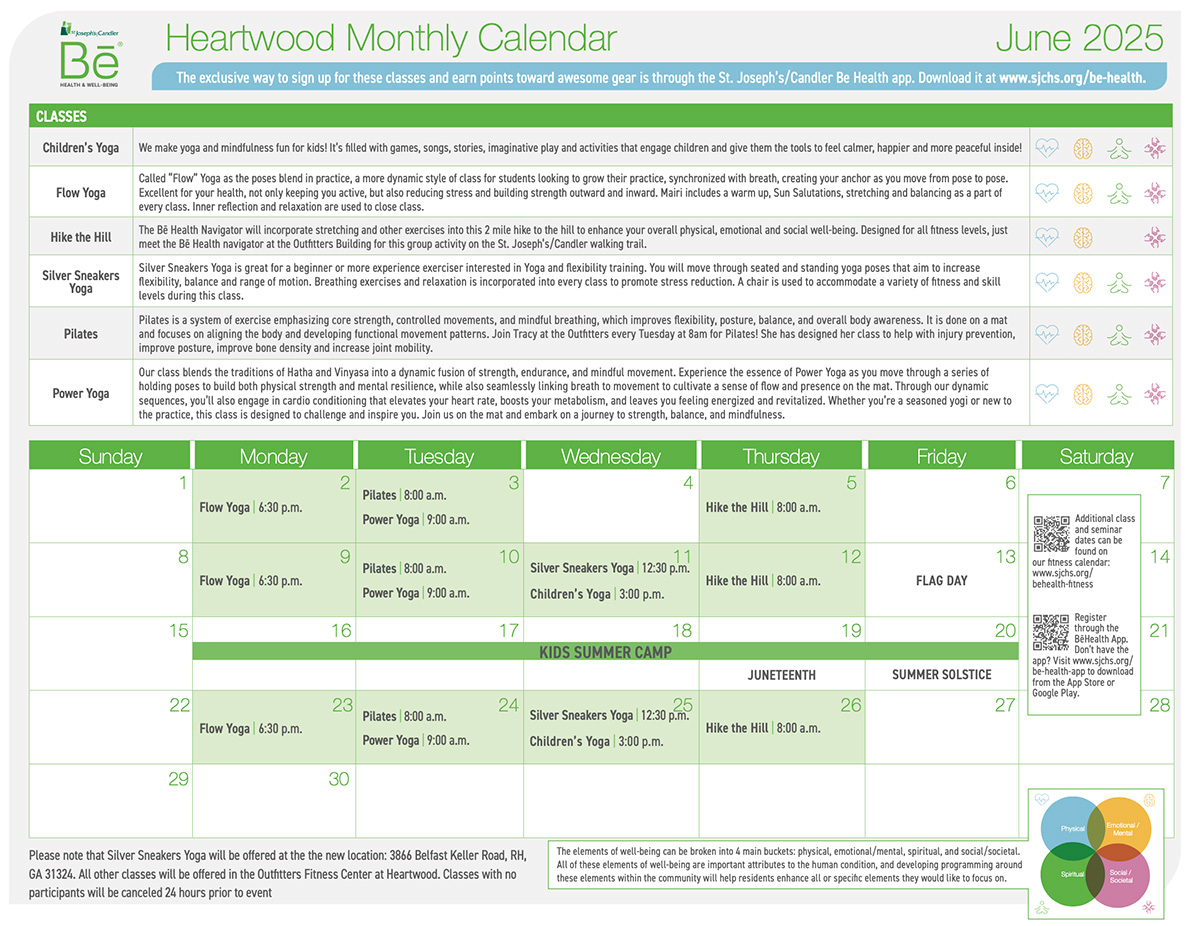 Heartwood Calendar June 2025