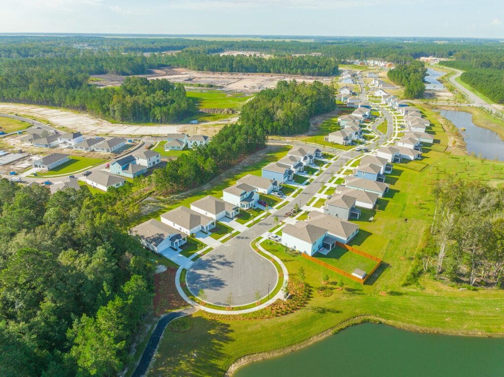 Aerial view of heartwood community 2023