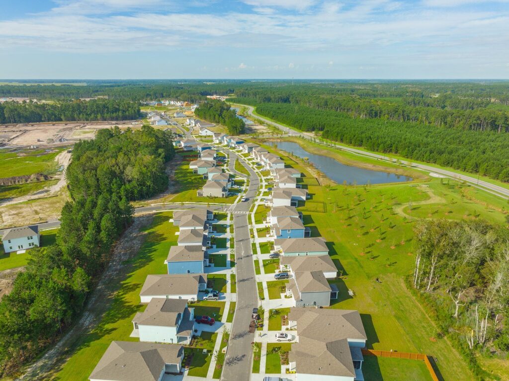 Aerial view of heartwood community 2023