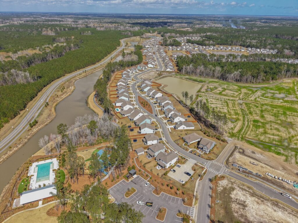 Aerial view of heartwood east of i95